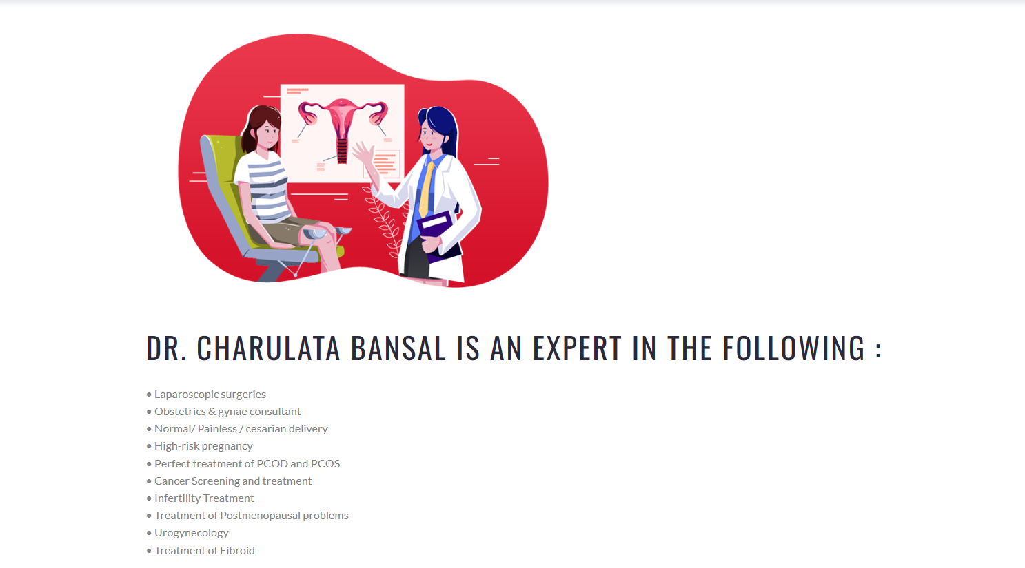 Dr. Charulata Bansal: Committed to Women’s Health with Expertise in Obstetrics, Gynecology, and Laparoscopic Surgery